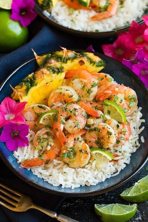 Coconut Lime Shrimp with Rice