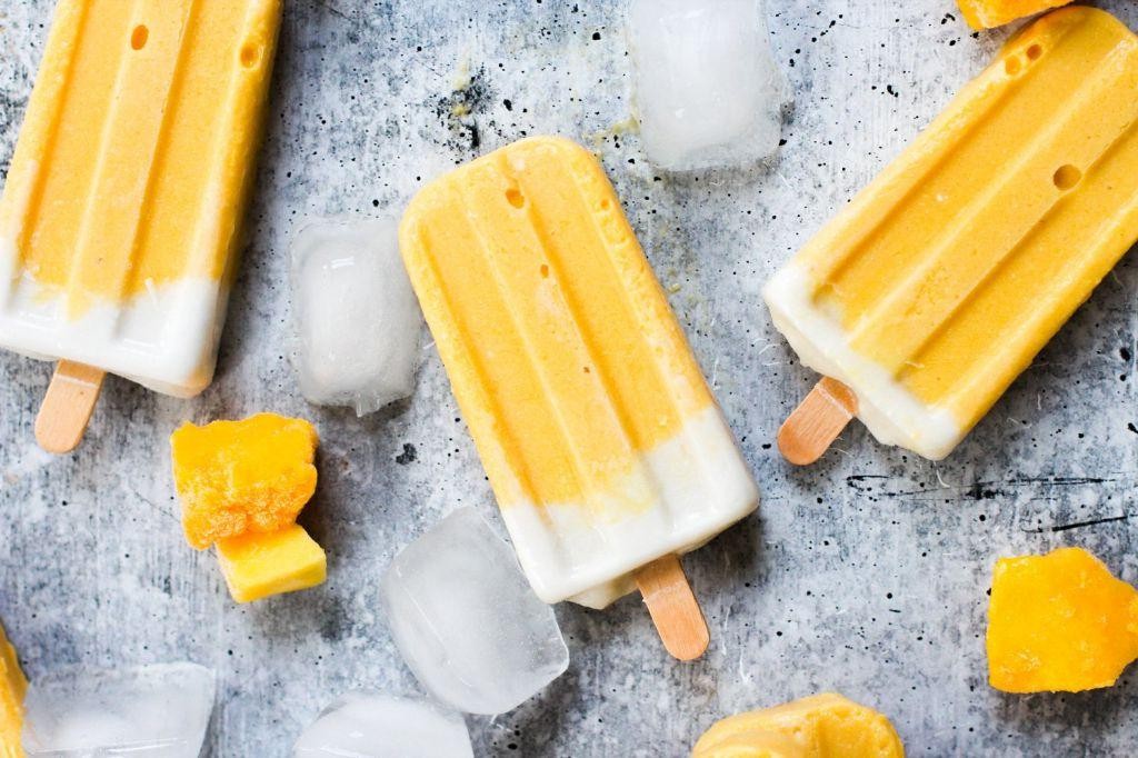 Coconut Mango Popsicles
