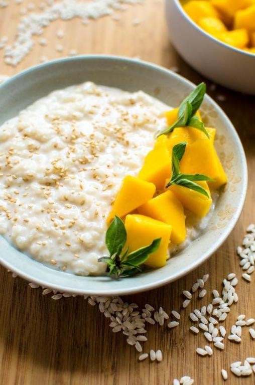 Coconut Milk Arborio Rice with Mango