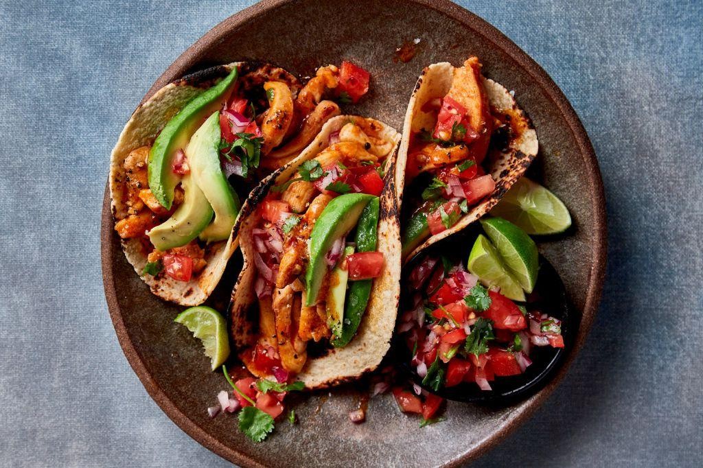 Coconut Milk Chicken Tacos