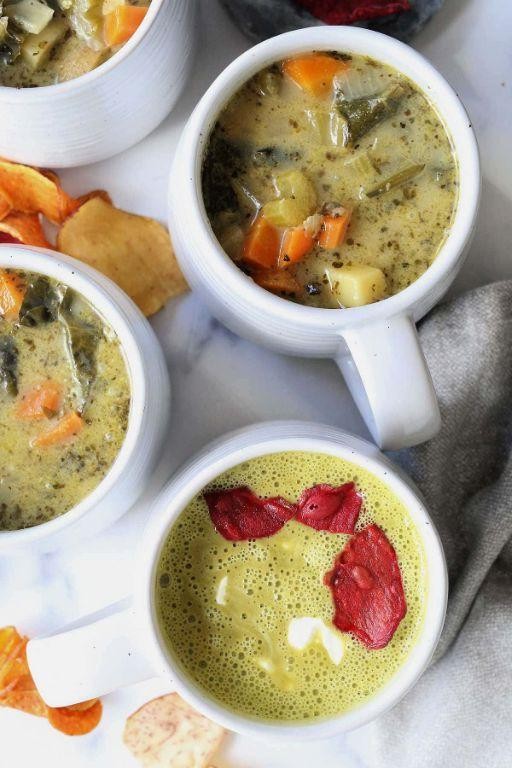 Coconut Milk Swiss Chard Soup
