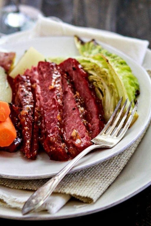 Corn Beef and Cabbage with a Honey Mustard Twist