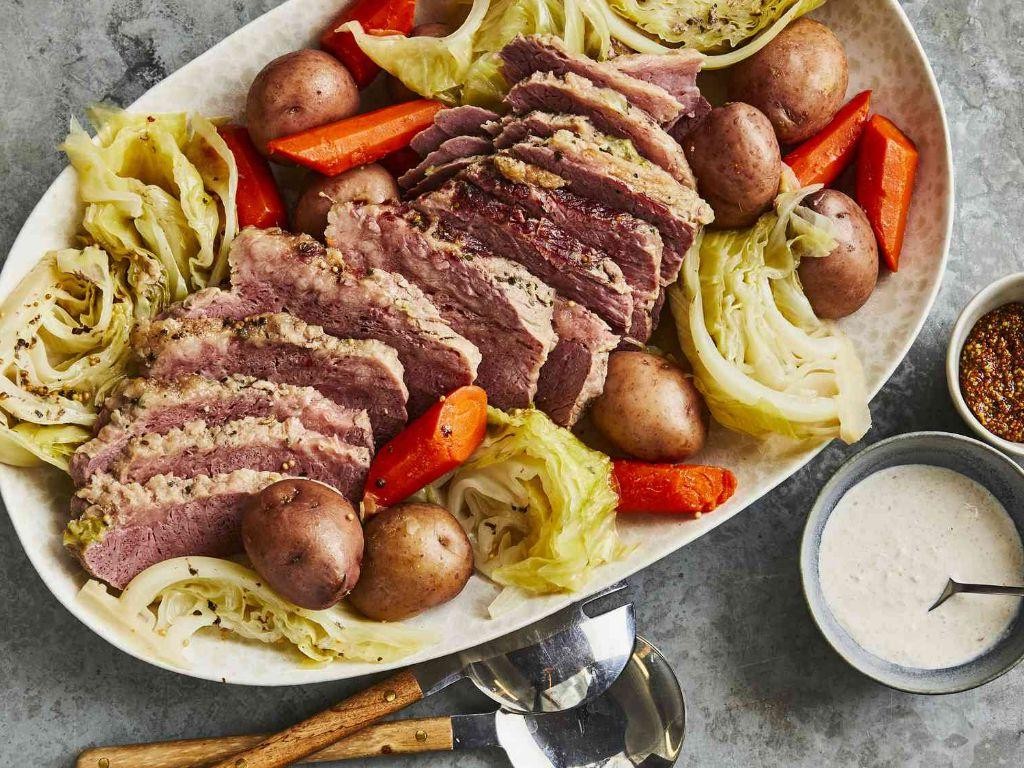 Corn Beef and Cabbage with a Touch of Maple Syrup