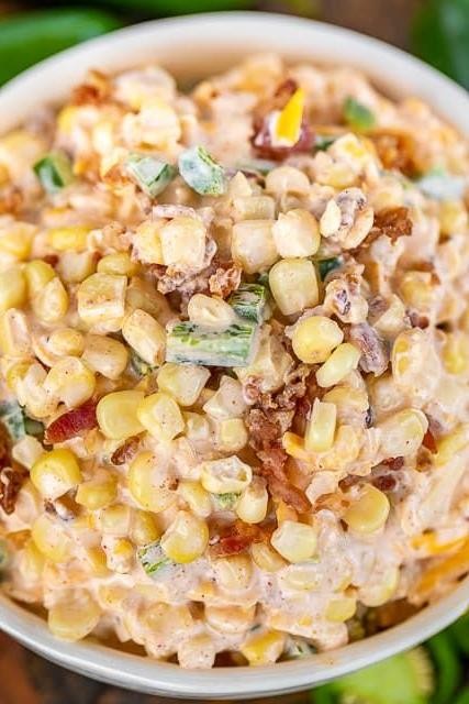 Corn Salad with Jalapenos and Cheddar
