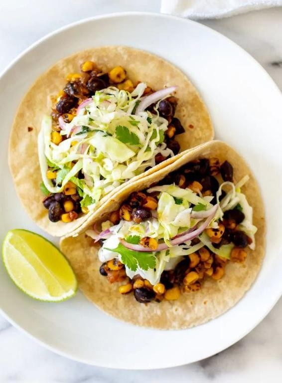 Corn and Bean Tacos