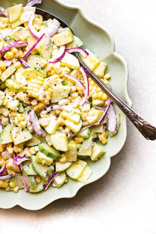 Corn and Cucumber Salad with Dill