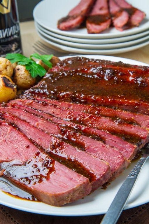 Corned Beef Brisket with Guinness Glaze