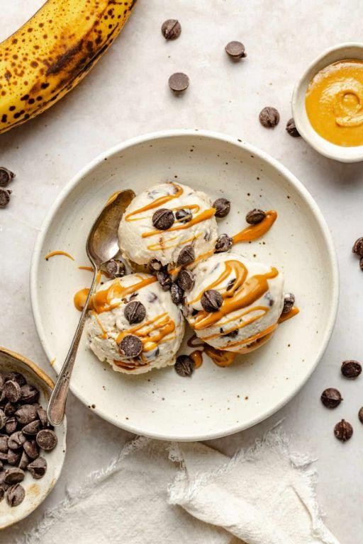 Cottage Cheese and Banana Ice Cream