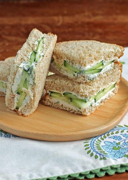 Cottage Cheese and Cucumber Sandwich