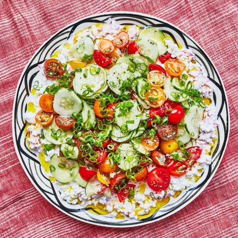 Cottage Cheese and Tomato Salad