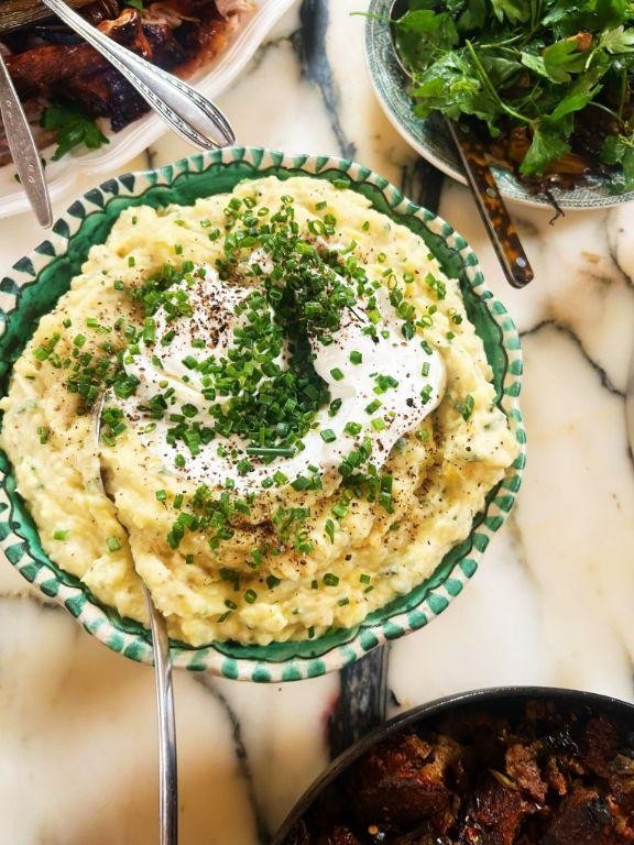 Country Potatoes with Sour Cream and Chives