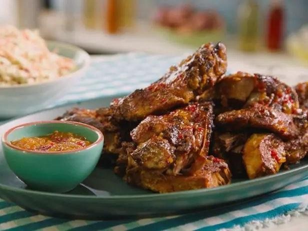 Country Style Ribs with Peach Sauce