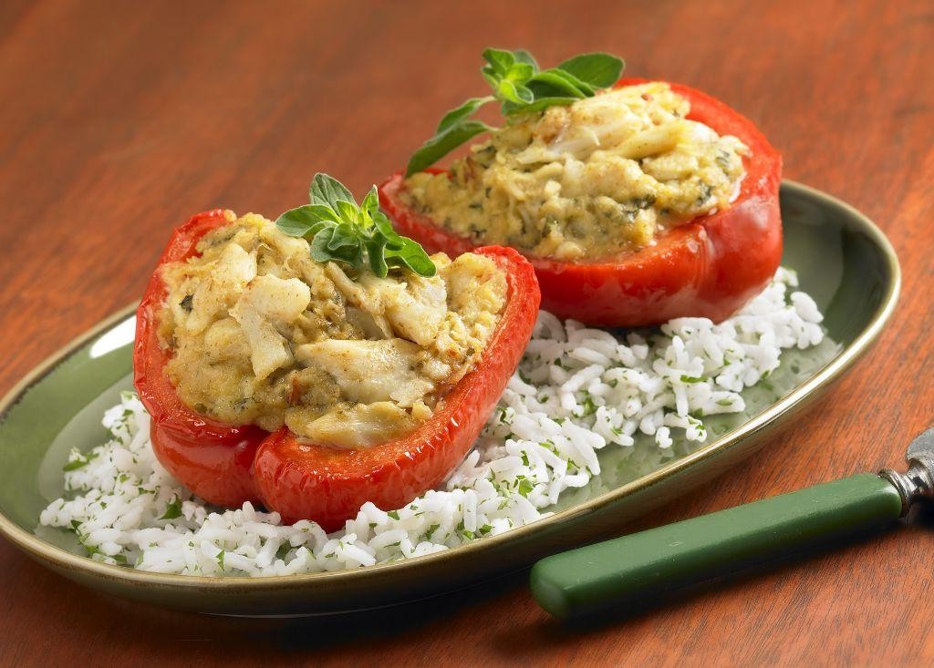 Crab Imperial Stuffed Bell Peppers