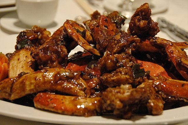Crab Legs with Black Bean Sauce