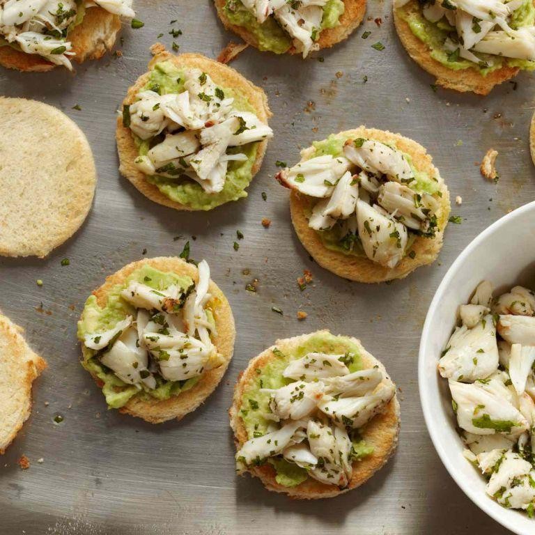 Crab Meat Avocado Toast