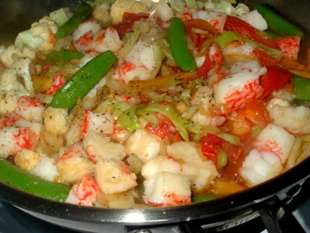 Crab Meat Stir Fry