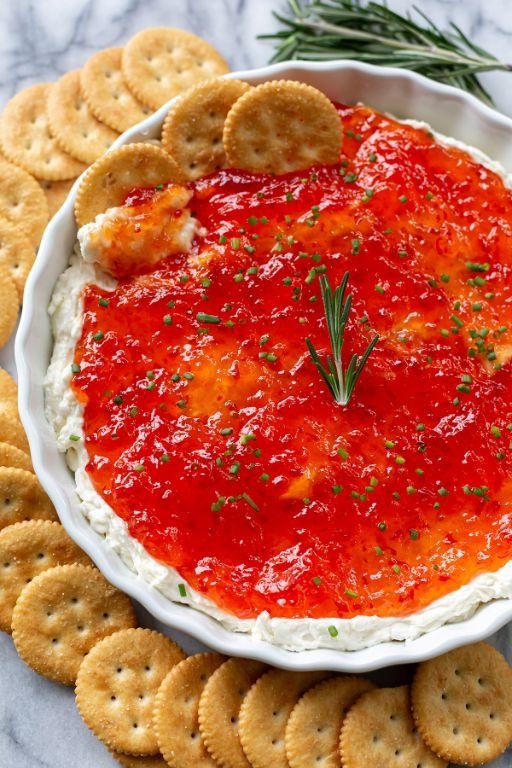 Cream Cheese and Pepper Jelly Appetizer