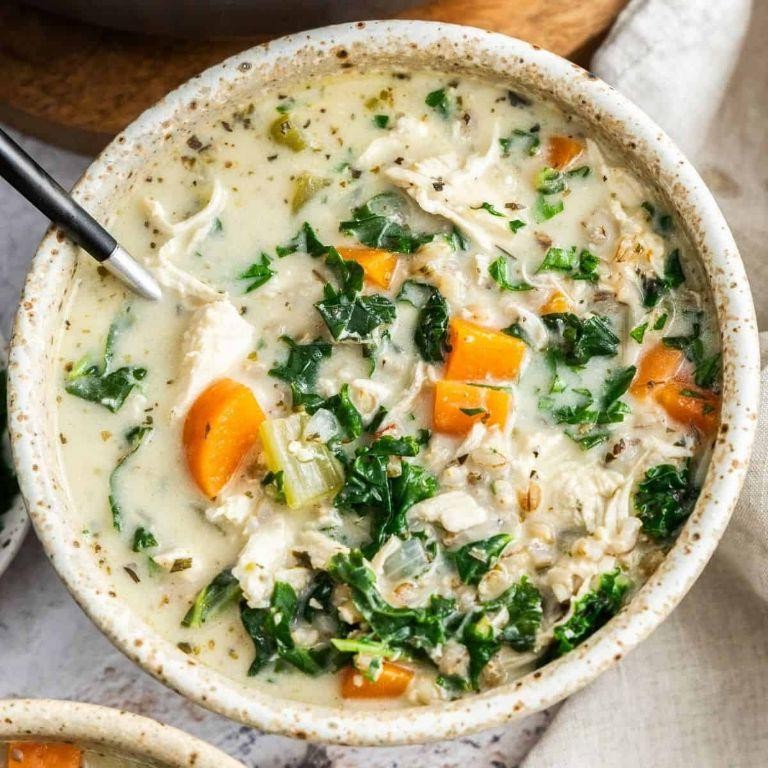 Creamy Chicken and Barley Soup