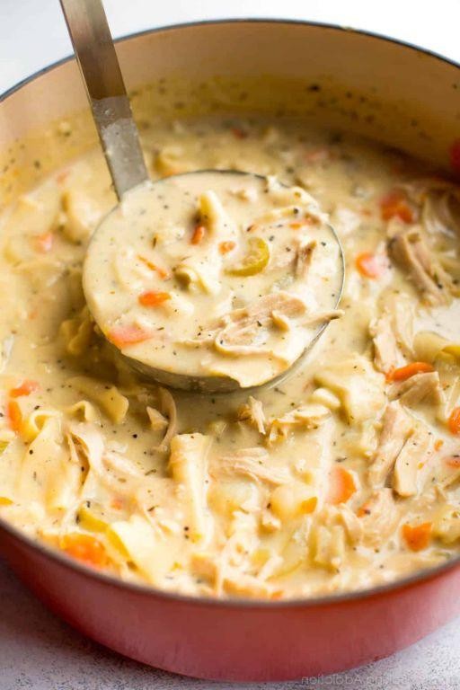 Creamy Chicken and Pasta Soup