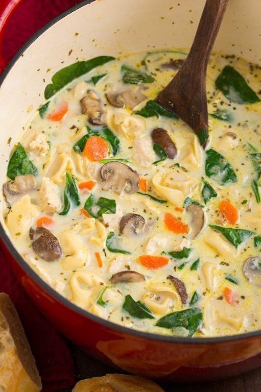 Creamy Chicken and Spinach Soup