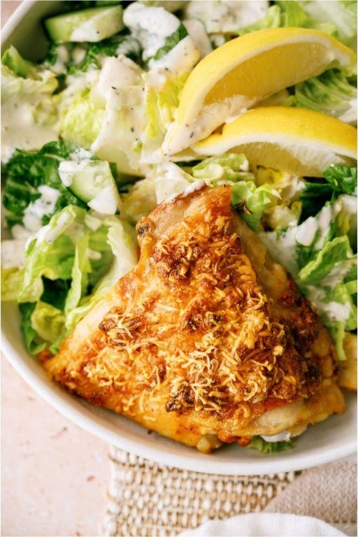 Creamy Garlic Parmesan Dump and Bake Chicken
