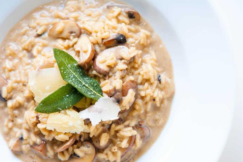 Creamy Mushroom Arborio Rice Risotto