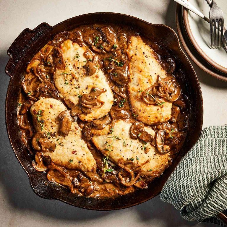 Creamy Mushroom Stovetop Chicken
