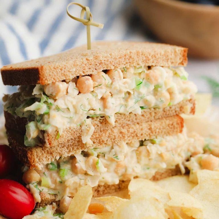 Creamy Vegan Chickpea Salad Sandwich