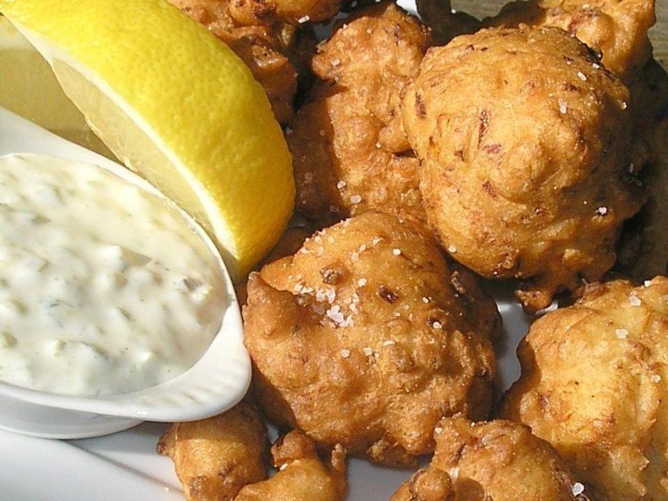 Crispy Beer Battered Clam Fritters