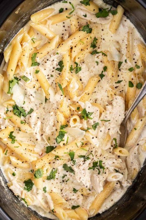 Crock Pot Chicken Alfredo
