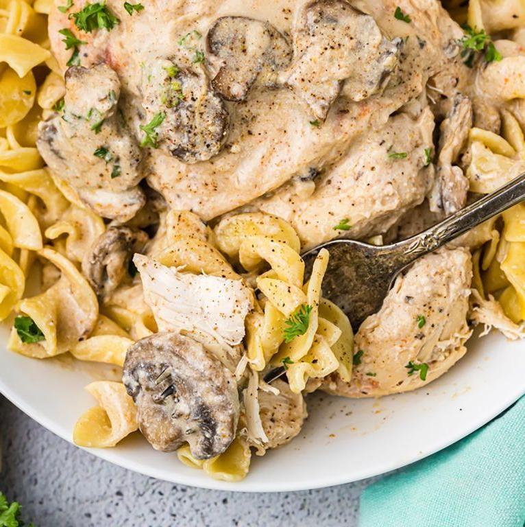 Crock Pot Chicken Legs with Mushroom Sauce