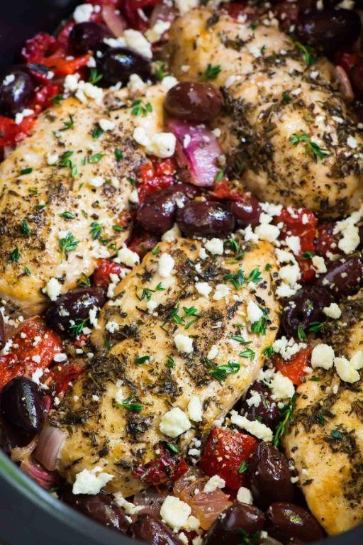 Crock Pot Greek Chicken and Vegetables