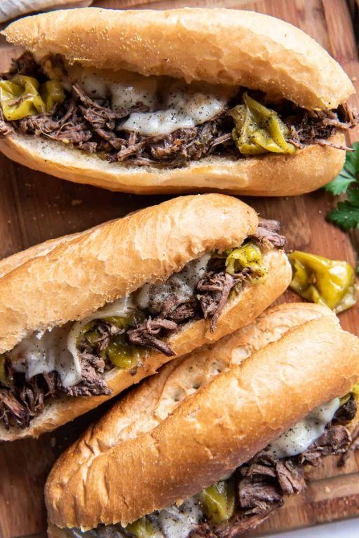 Crockpot Italian Beef Sandwiches