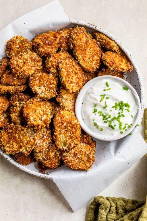 Crunchy Air Fryer Pickles