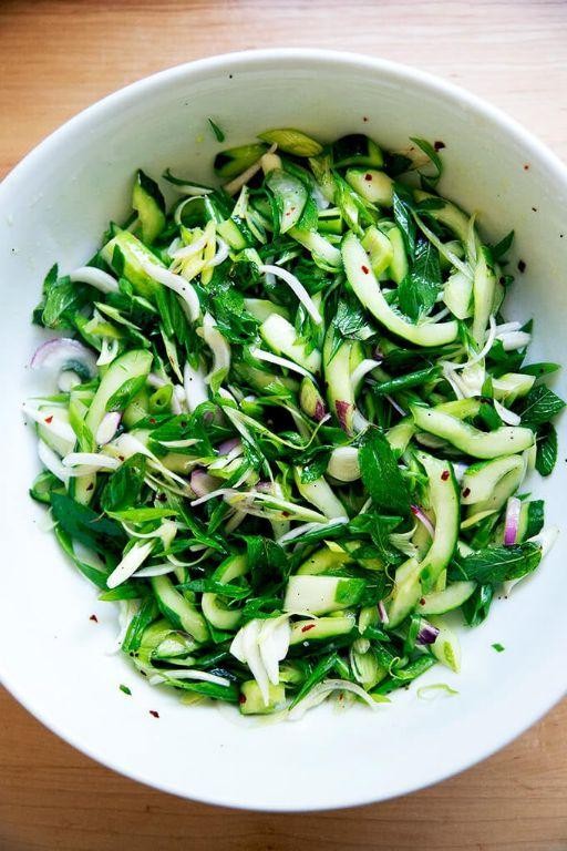 Cucumber and Mint Green Salad