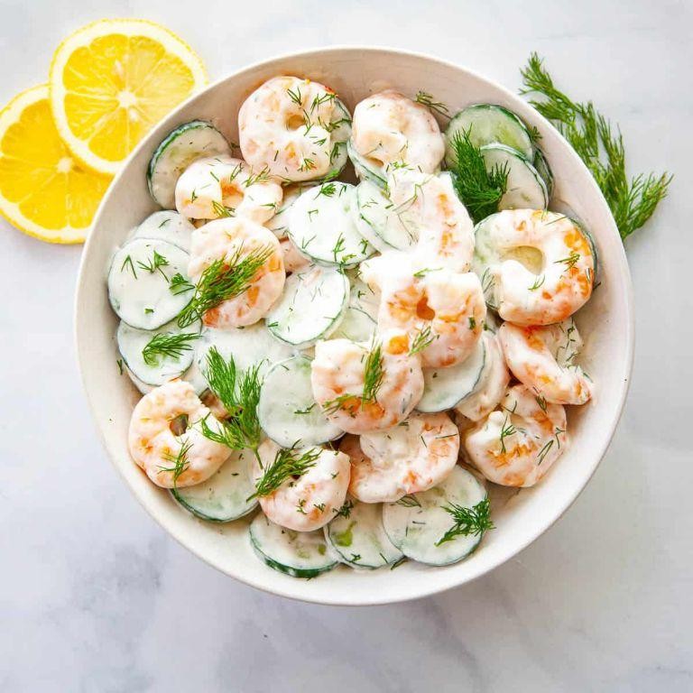 Cucumber and Shrimp Salad