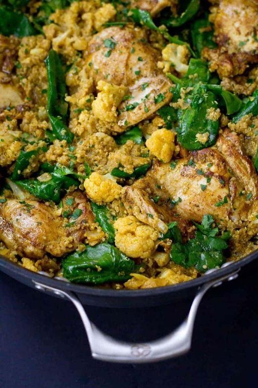 Curry Chicken and Quinoa Skillet