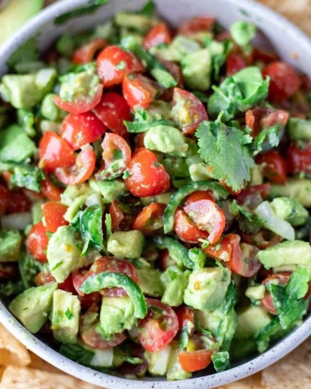 Diced Tomatoes and Avocado Salsa