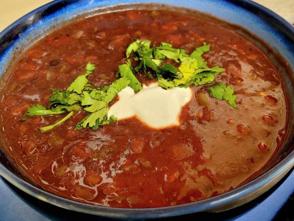 Diced Tomatoes and Black Bean Soup