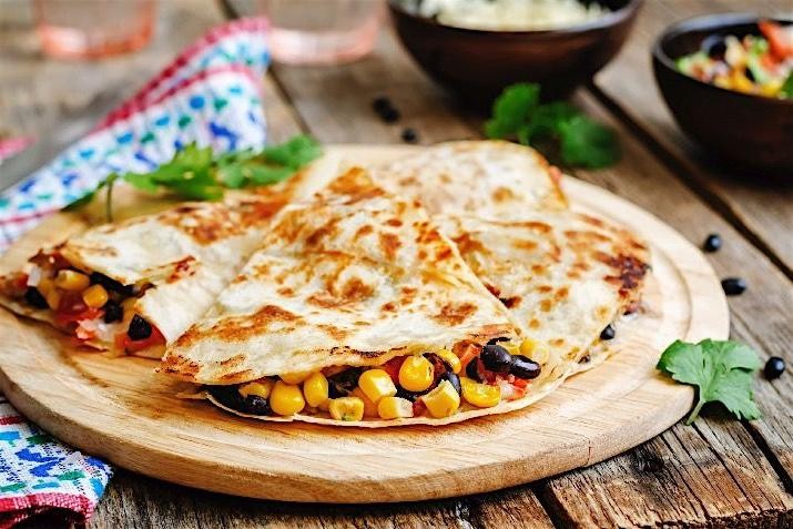 Diced Tomatoes and Corn Quesadilla