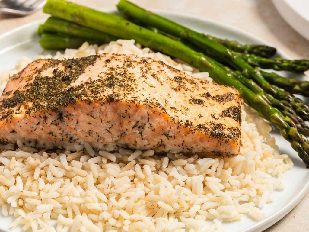 Dill and Lemon Salmon Steak