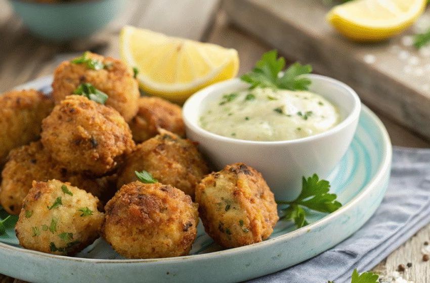 Dill and Sour Cream Clam Fritters