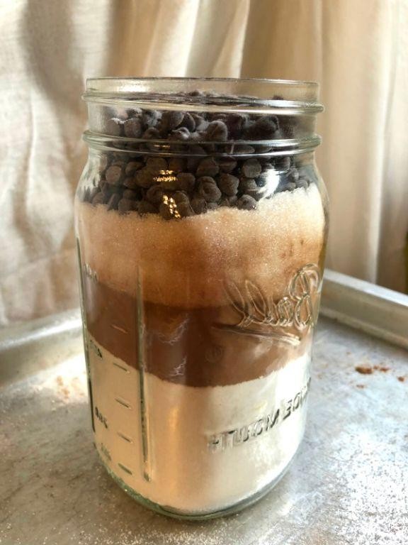 Double Chocolate Mason Jar Cookies