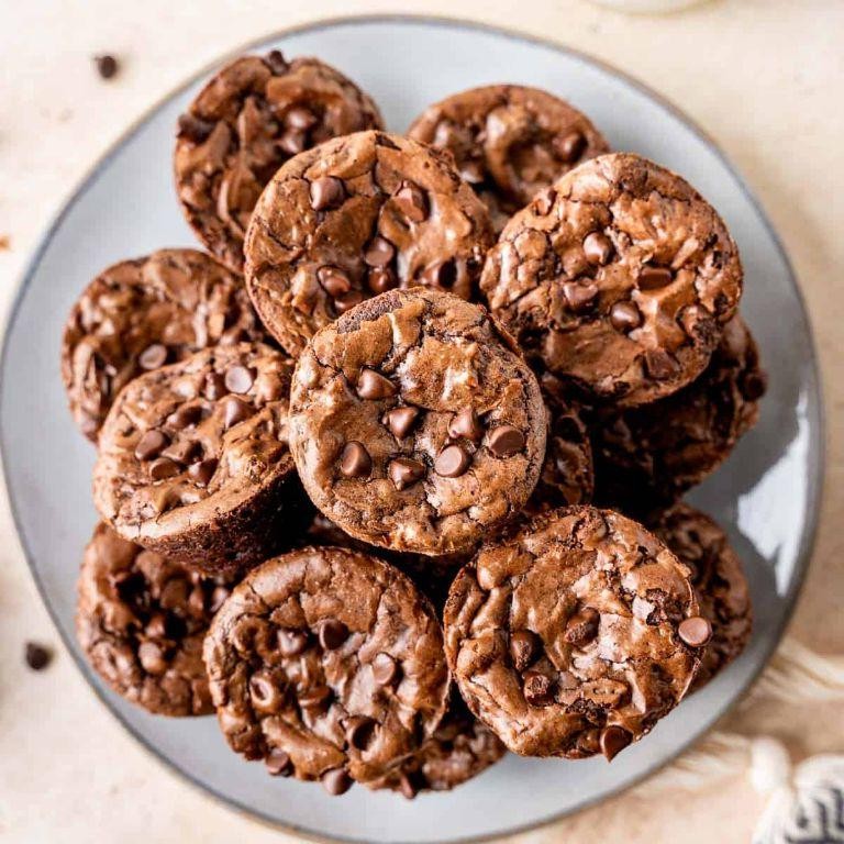 Double Chocolate Mini Brownie Bites