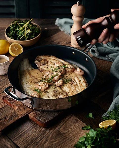 Dover Sole and Shrimp Stir-Fry