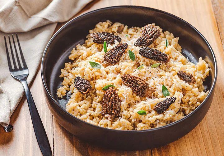 Dried Morel Mushroom Risotto