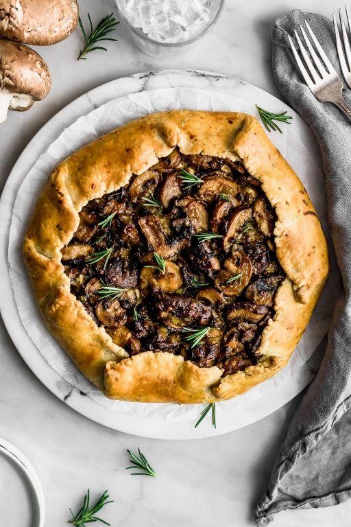 Dried Morel Mushroom and Leek Galette