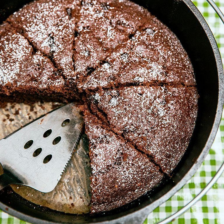 Dutch Oven Chocolate Cake