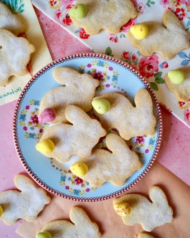 Easter Bunny Shortbread Cookies