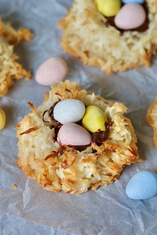 Easter Nest Coconut Cookies
